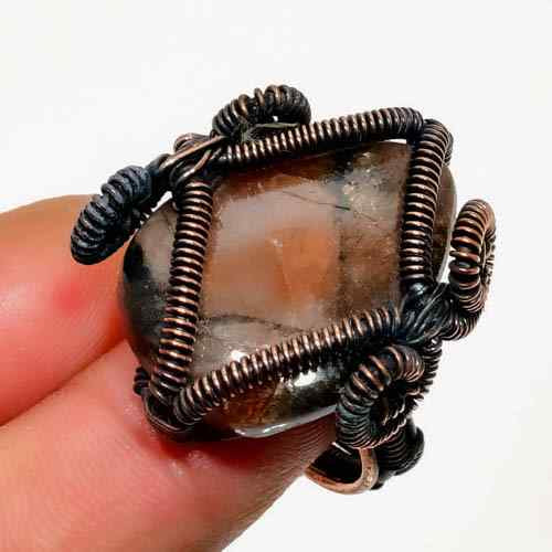 Seraphina’s Shield – Amethyst Copper Pendant