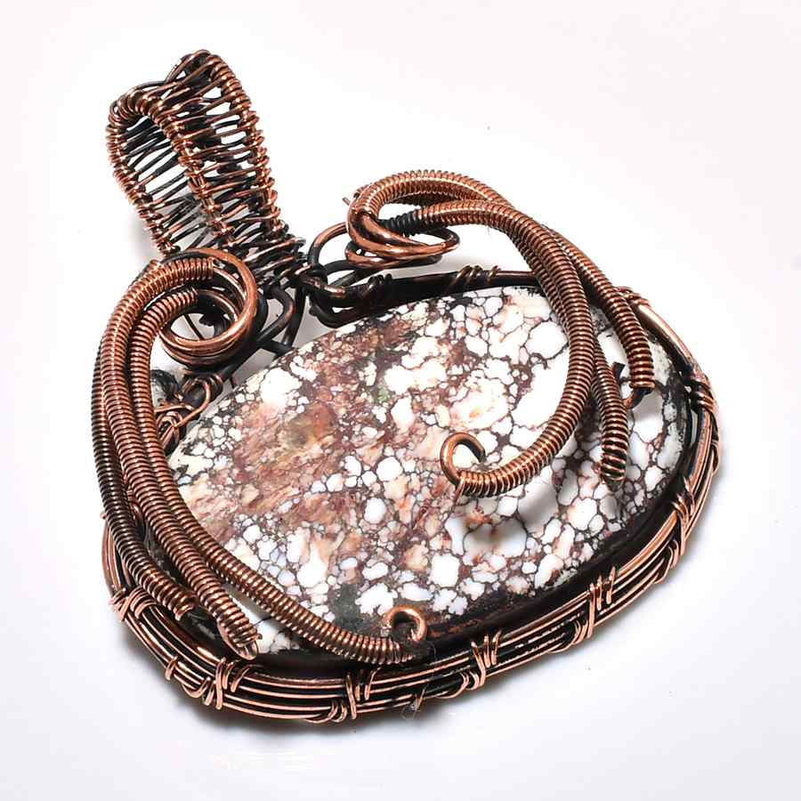 Gaia’s Gift – Handcrafted Oxidized Copper & Stone Pendant