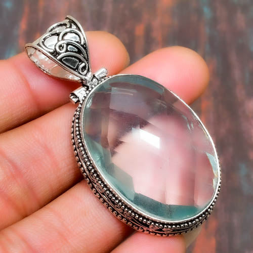 Celestial Glow – Fluorite Sterling Silver Pendant
