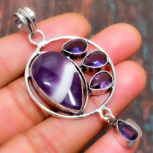 Ezra’s Veil – Amethyst & Sterling Silver Pendant