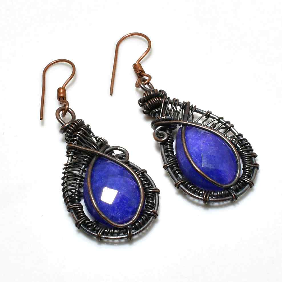 Selene’s Serenity – Lapis Lazuli Teardrop Earrings