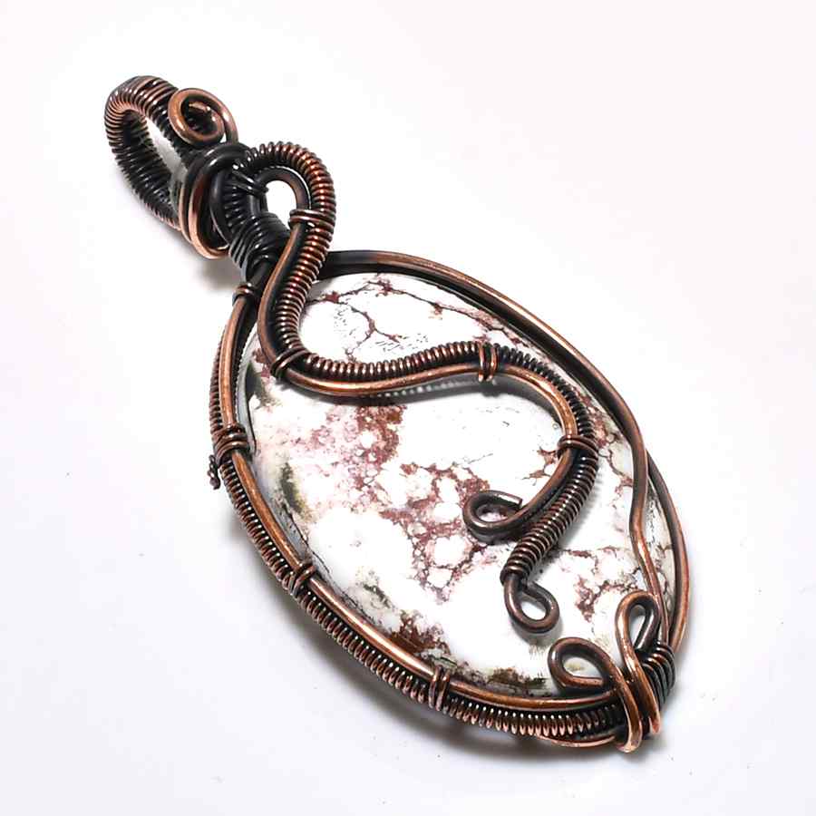 Terra’s Embrace – Oxidized Copper Agate Pendant