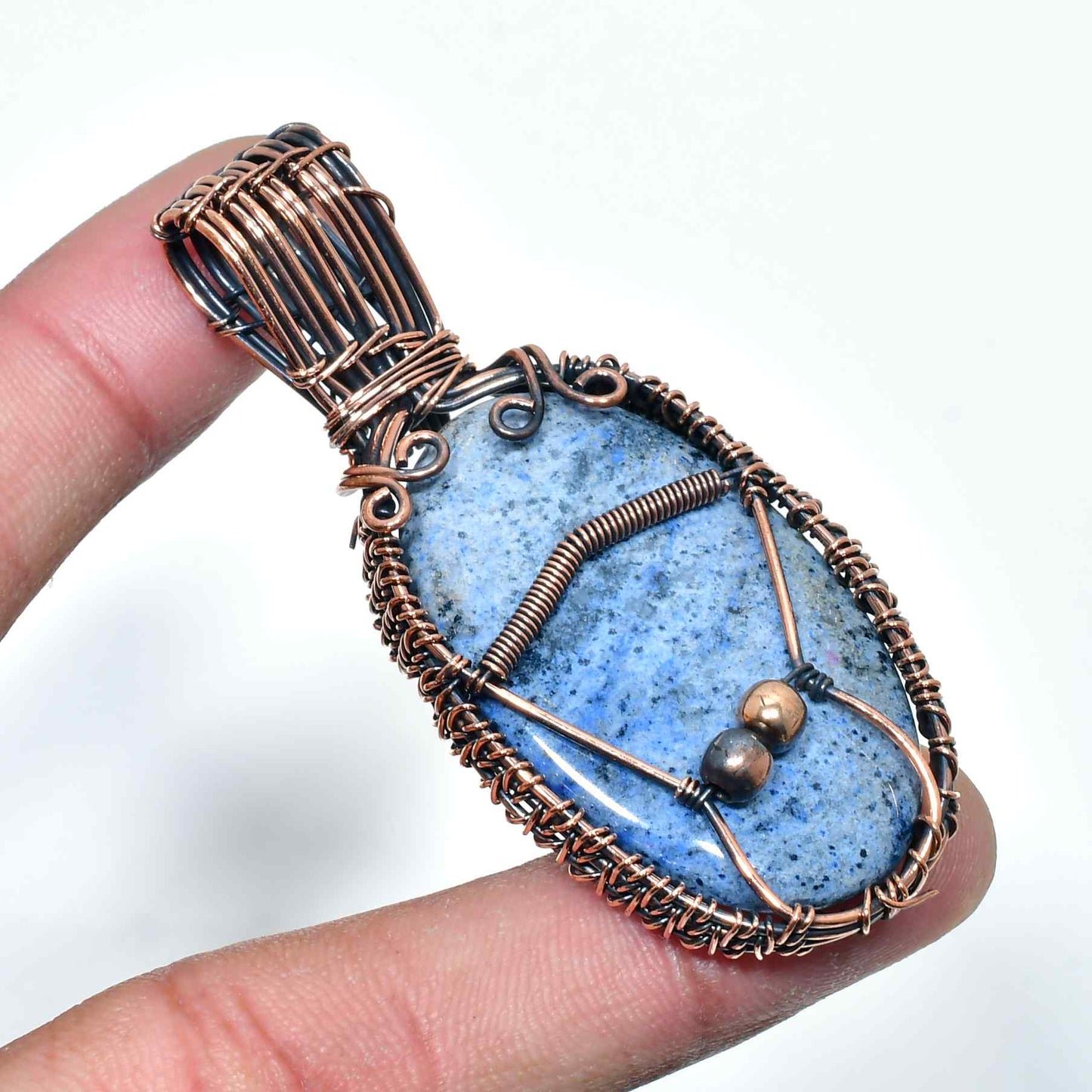 Azure Clarity – Lapis Lazuli Copper Pendant