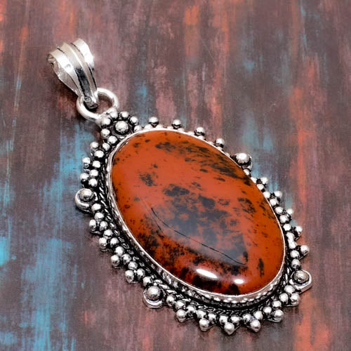 Grounded Grace – Jasper Silver Pendant