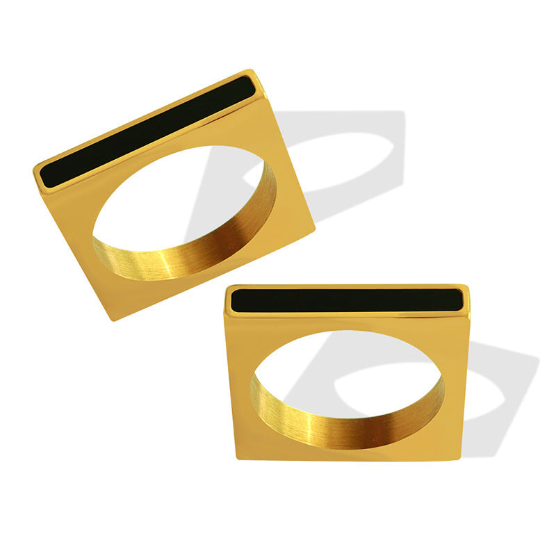Bold Edge Ring - 18K Gold