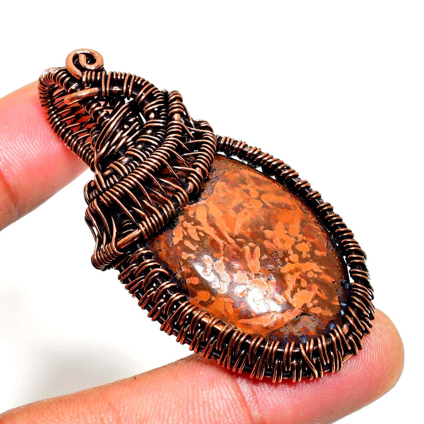 Earth’s Embrace – Jasper & Copper Pendant