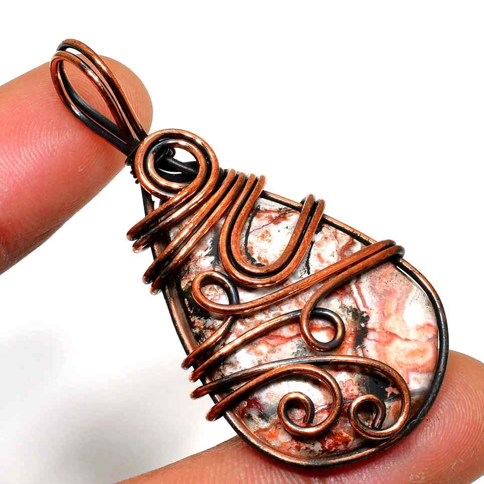 Mystic Lattice – Amethyst Copper Pendant