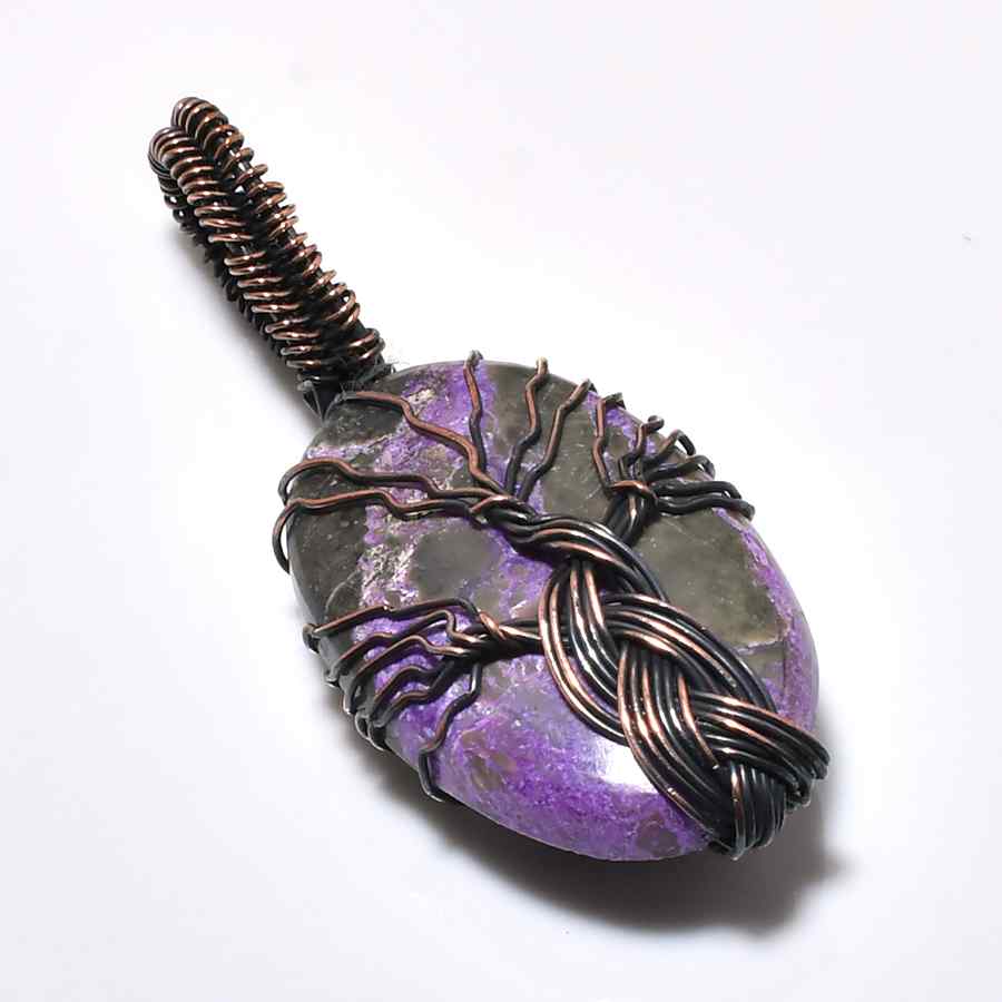 Gaia’s Whisper – Amethyst Tree of Life Pendant