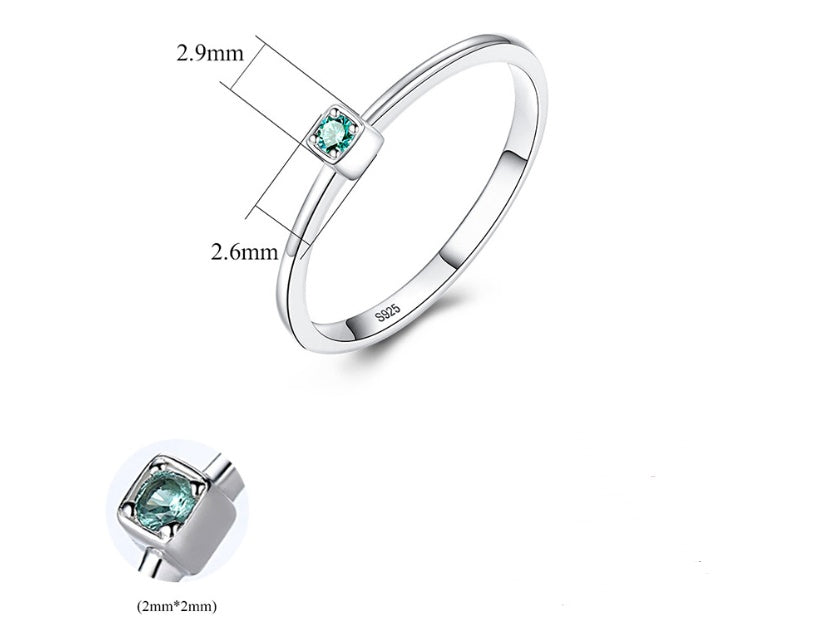 Single Stone Summer Ring