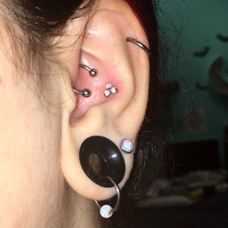 Threaded Edge Studs - 925 Sterling Silver
