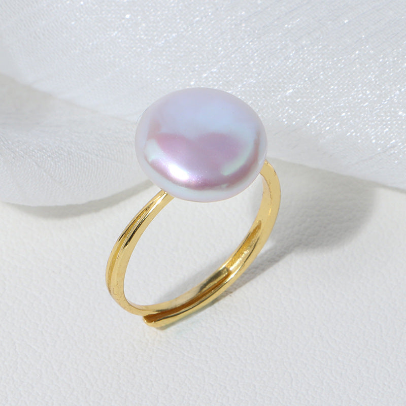 Grace Baroque Pearl Ring - 925 Sterling Silver