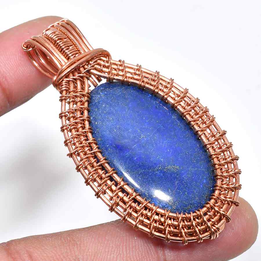 Astral Wisdom – Lapis Lazuli Copper Pendant