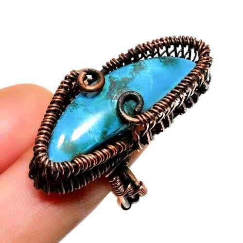 Aurora’s Dream – Turquoise Copper Ring