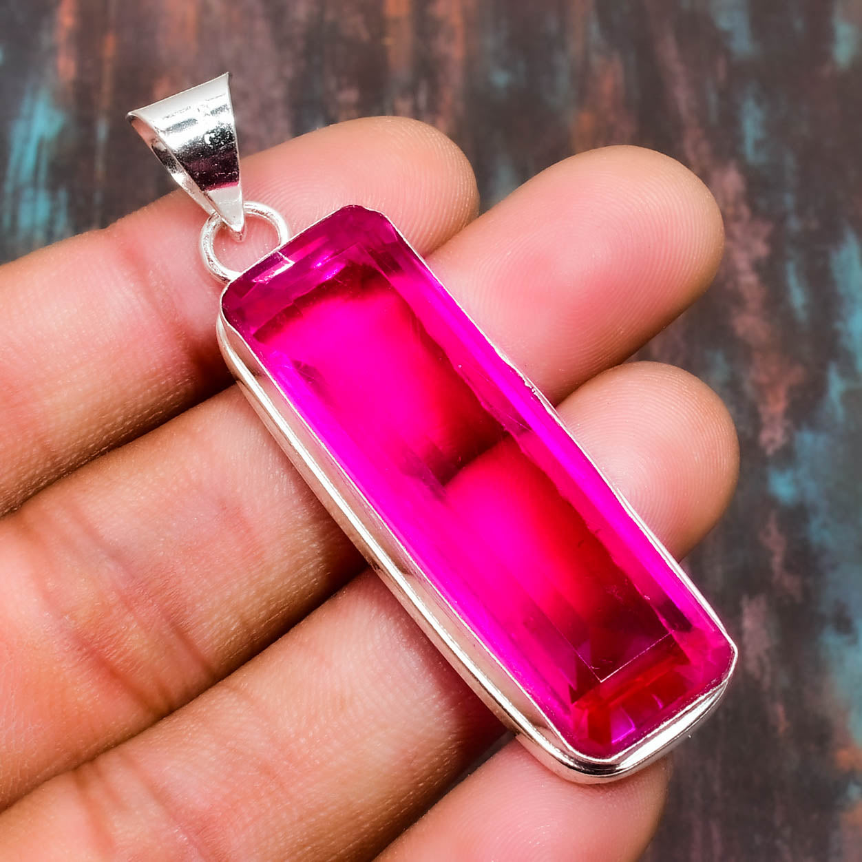 Emberheart – Ruby & Sterling Silver Pendant