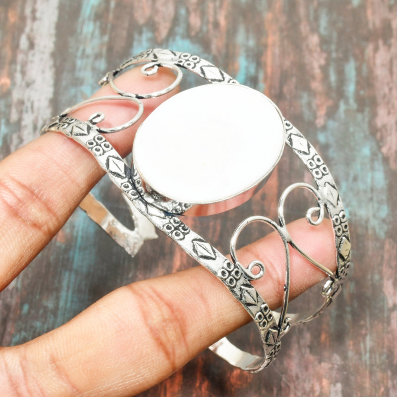 Selene’s Scroll – Artisan Silver Cuff