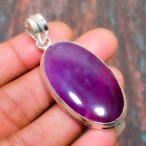 Ezra’s Veil – Silver Wrapped Amethyst Pendant