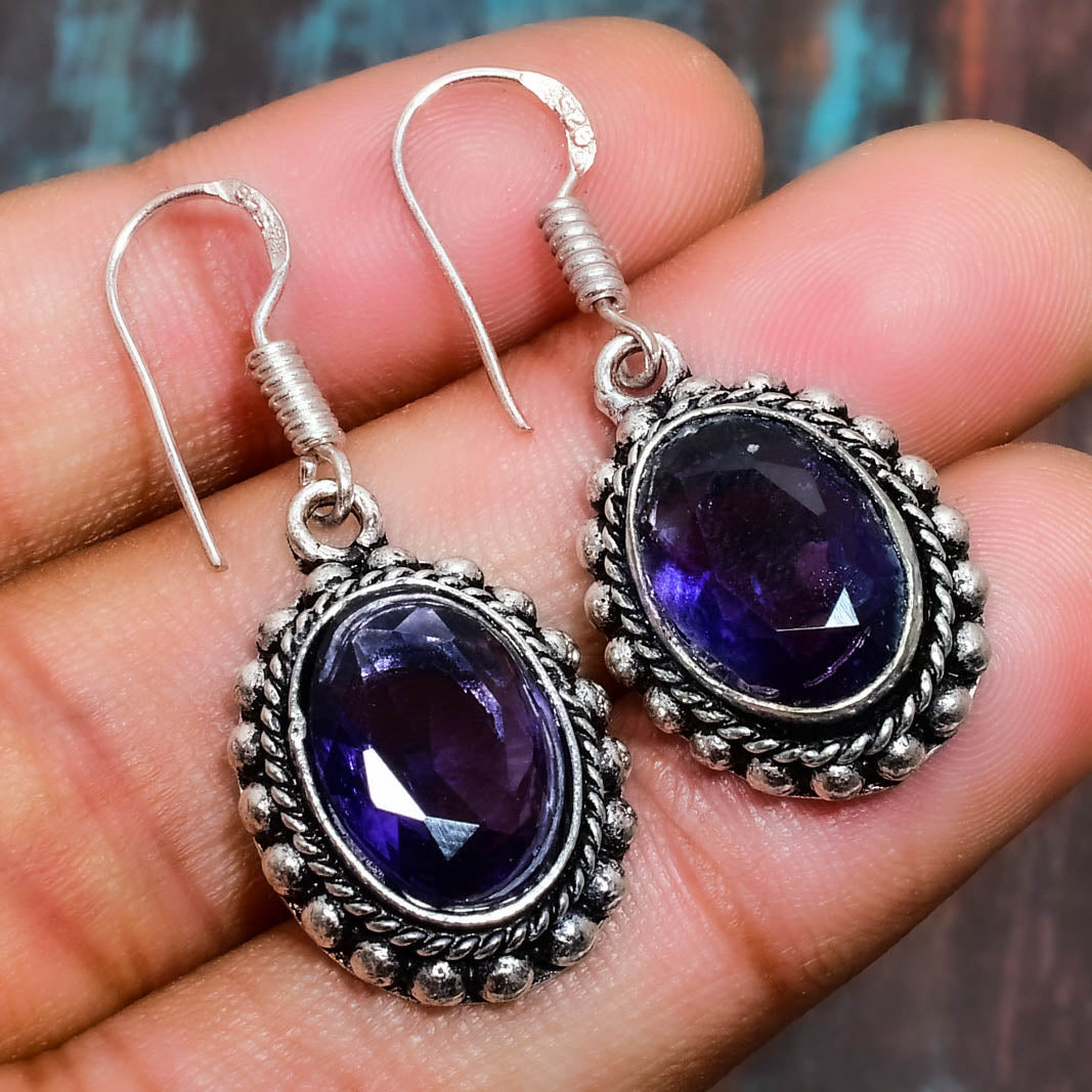 Indigo Dreams – Sterling Silver Amethyst Drops