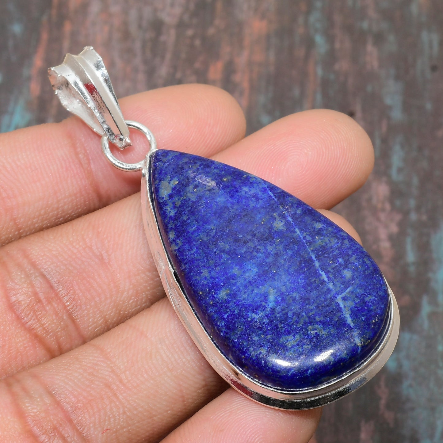 Selene’s Vision – Lapis Lazuli Sterling Silver Pendant