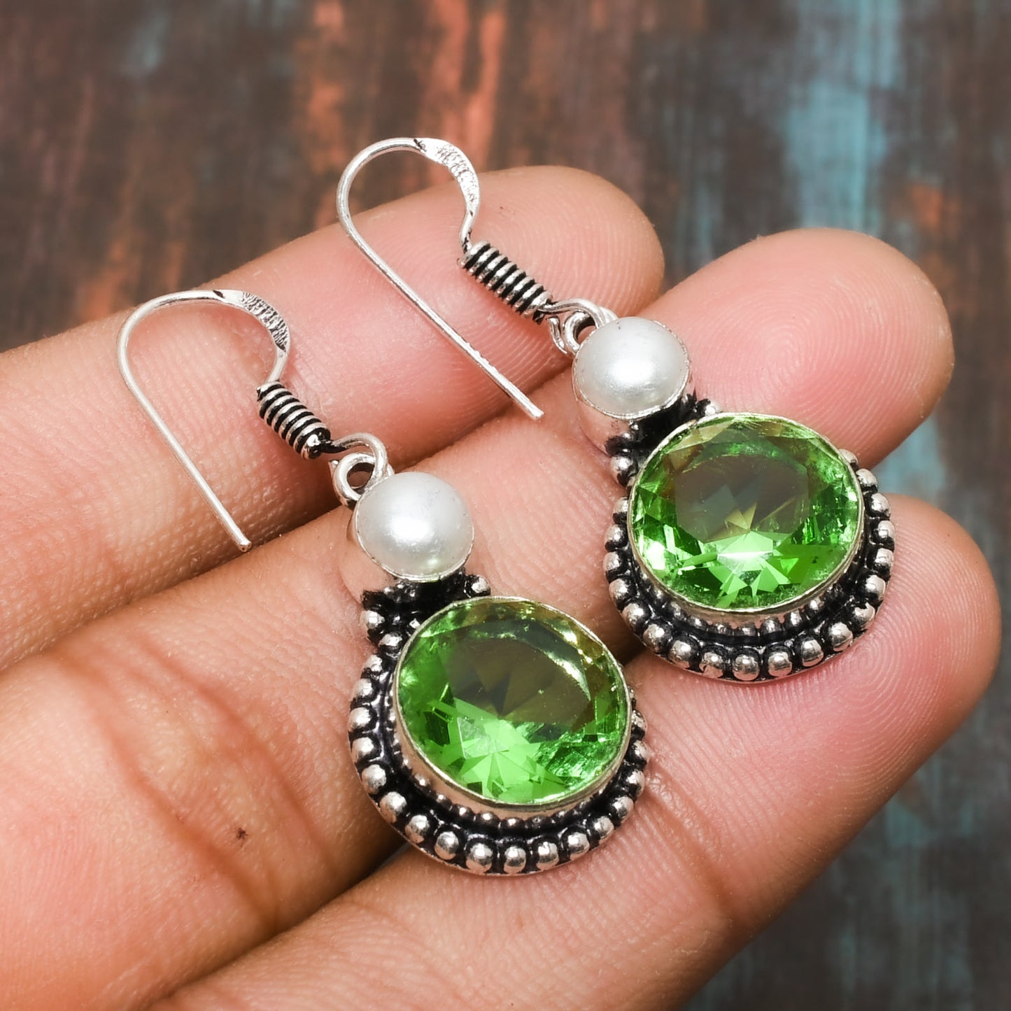 Peridot Dreams – Sterling Silver Earrings