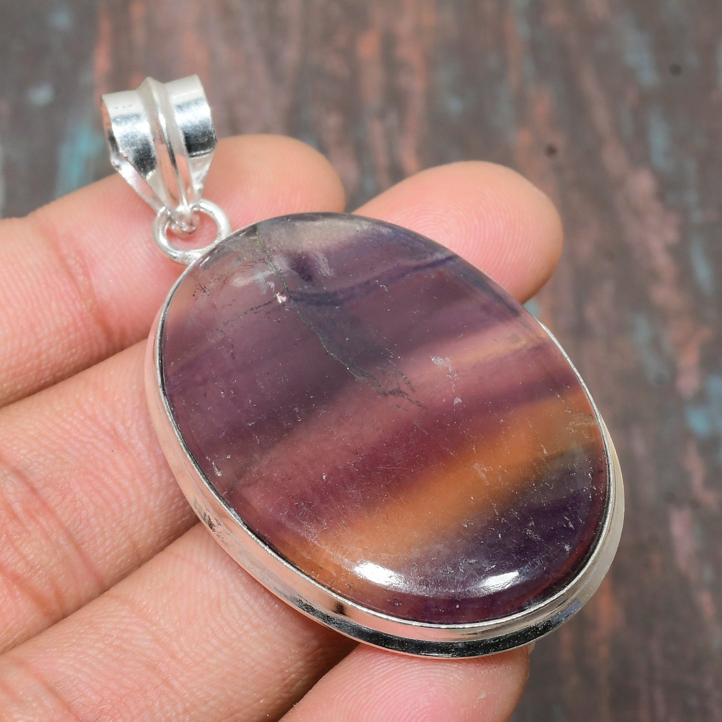 Enchanted Prism – Fluorite & Sterling Silver Pendant