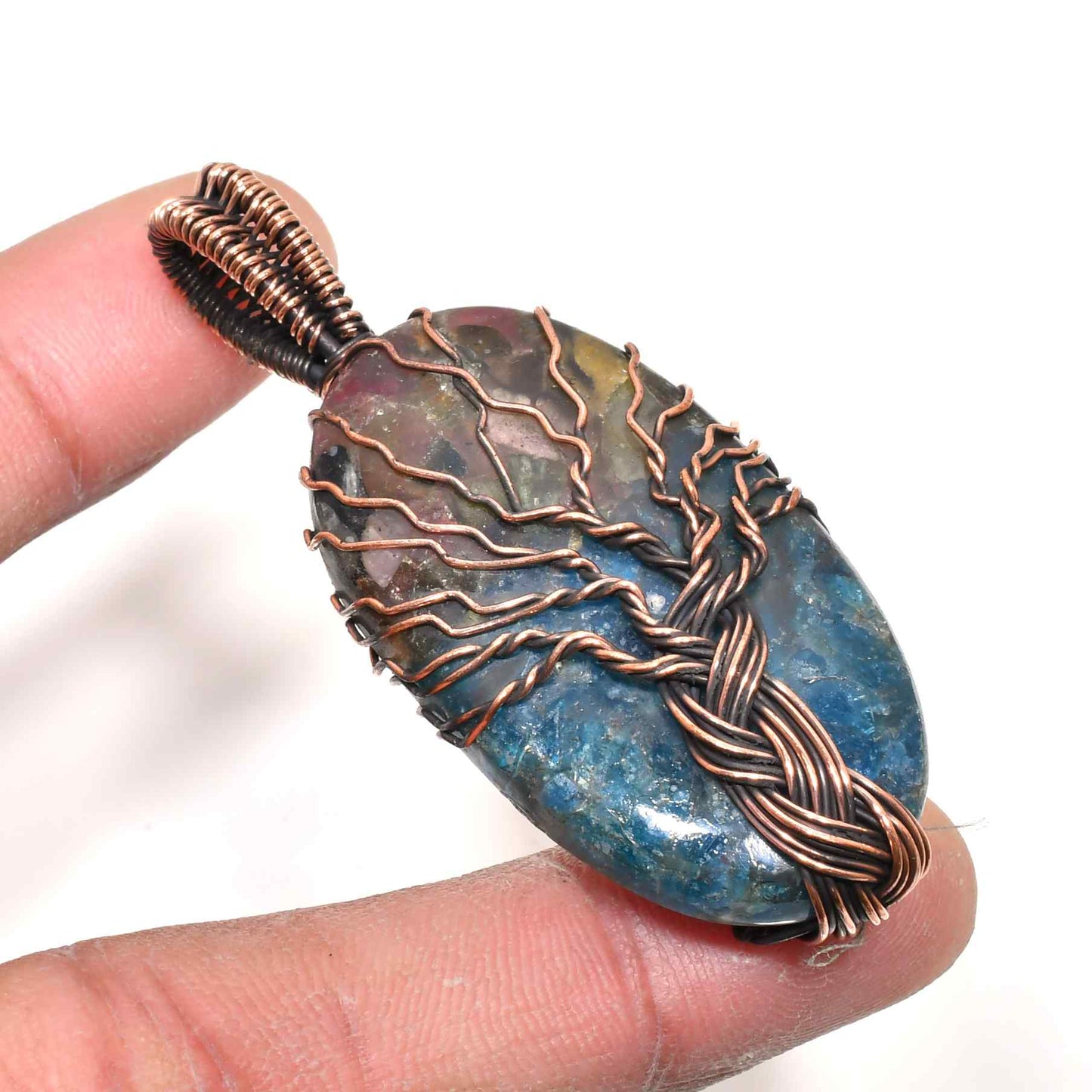 Gaia’s Embrace – Tree of Life Natural Stone Pendant