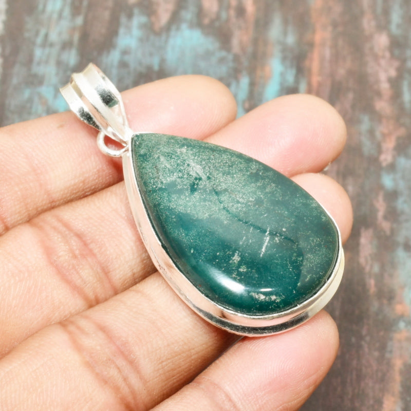 Tranquil Harmony – Sterling Silver Aventurine Pendant