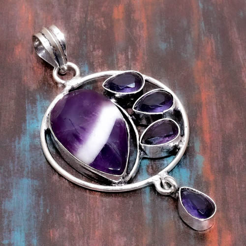 Serenity’s Tear – Amethyst & Sterling Silver Pendant