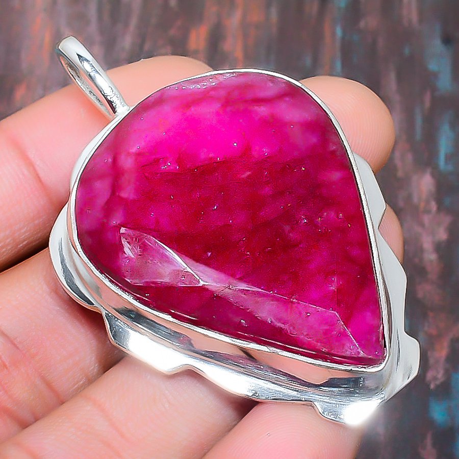 Radiant Ruby – Sterling Silver Pendant