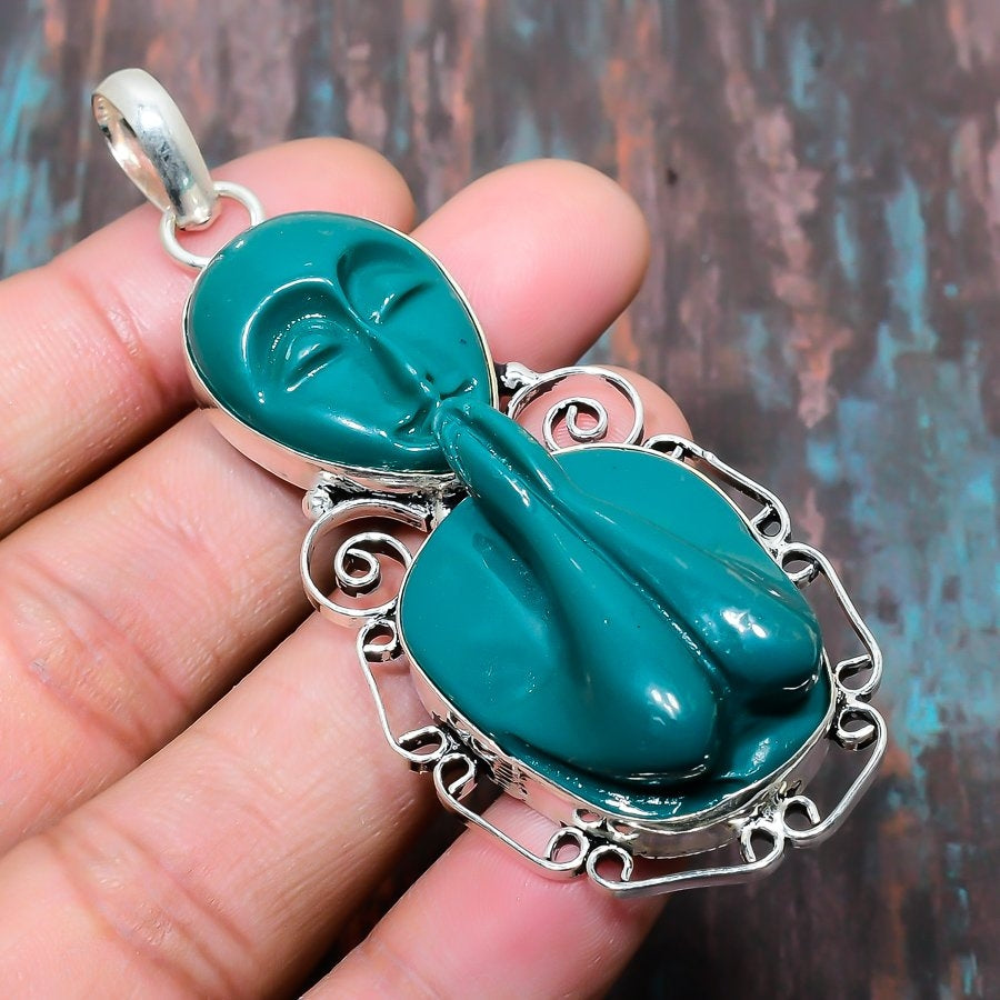Tranquil Tide – Turquoise & Sterling Silver Pendant