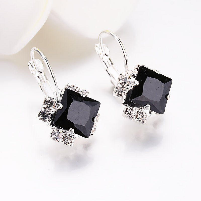 Rhombus Gem Earrings