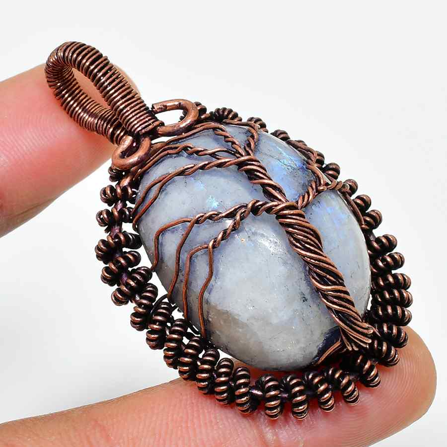 Serenity Tree – Amethyst Copper Pendant
