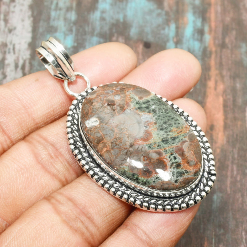 Earth’s Embrace – Sterling Silver Grounding Stone Pendant