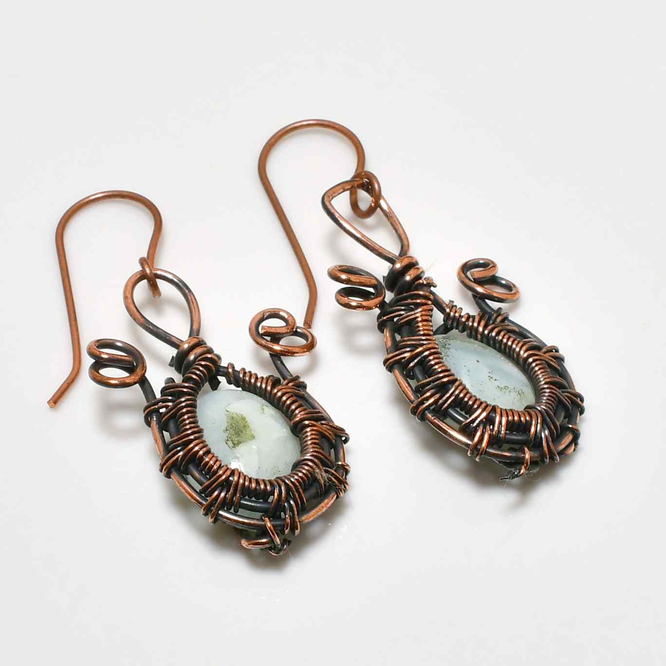 Gaia’s Grace – Wire-Wrapped Gemstone Earrings