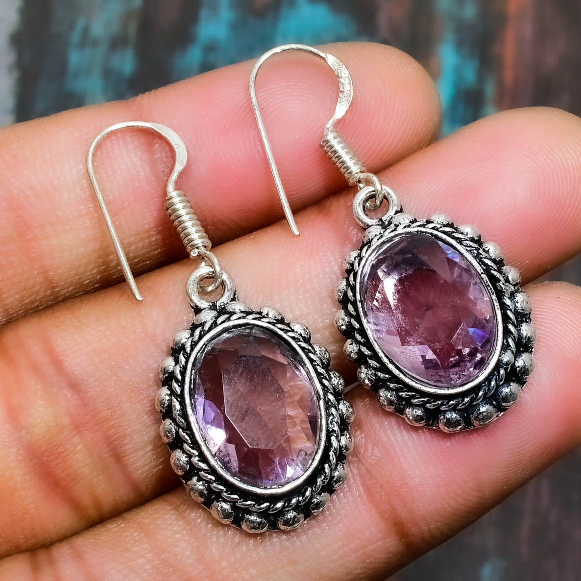 Serenity’s Glow – Amethyst Sterling Silver Earrings