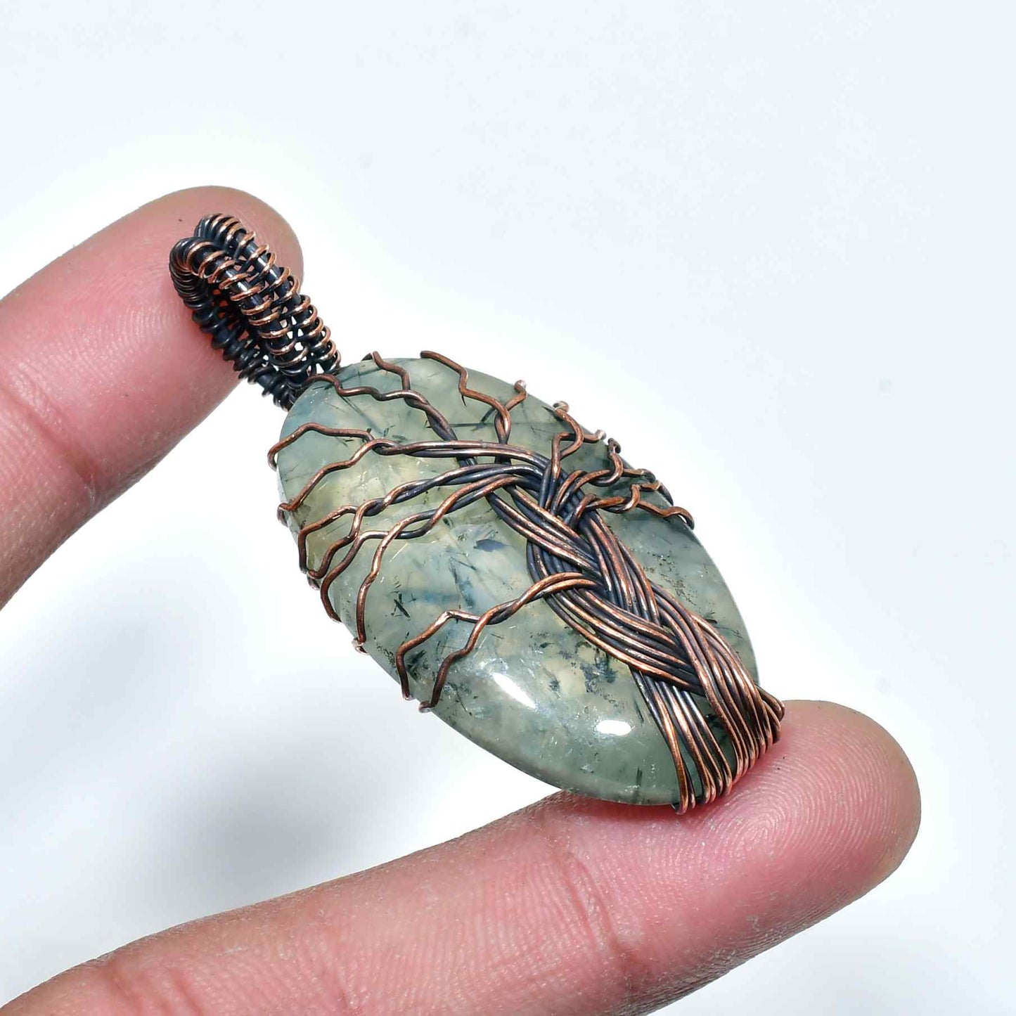 Celestial Calm – Amethyst Copper Wire Pendant