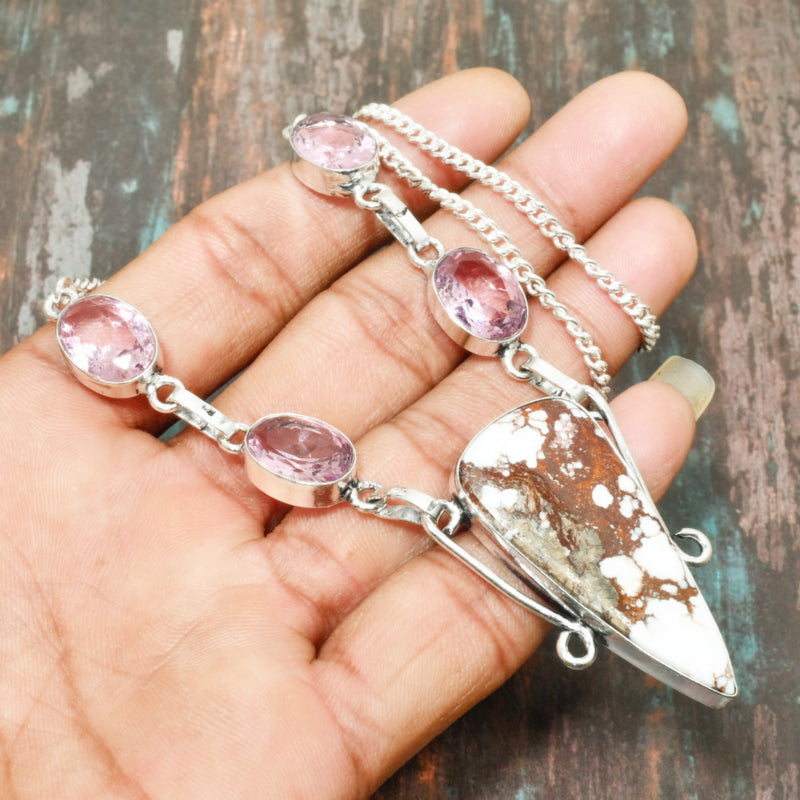 Serenity’s Embrace – Silver & Amethyst Necklace
