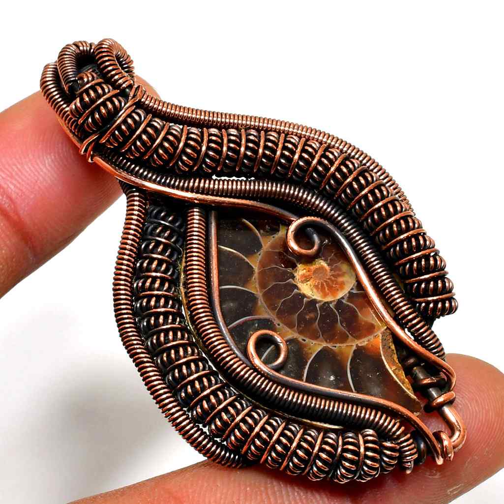 Athena’s Light – Amethyst & Copper Pendant