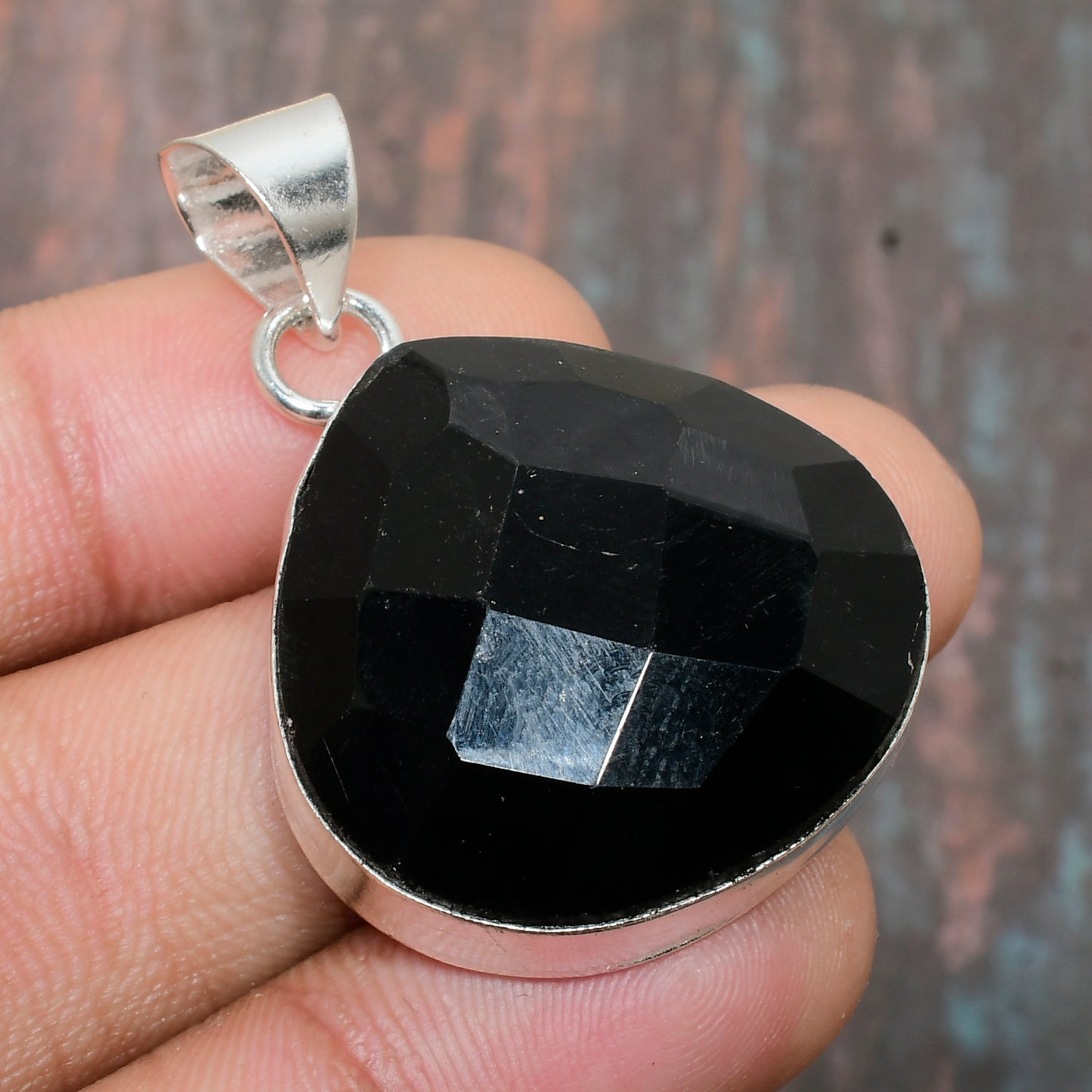 Onyx Serenity – Sterling Silver Pendant
