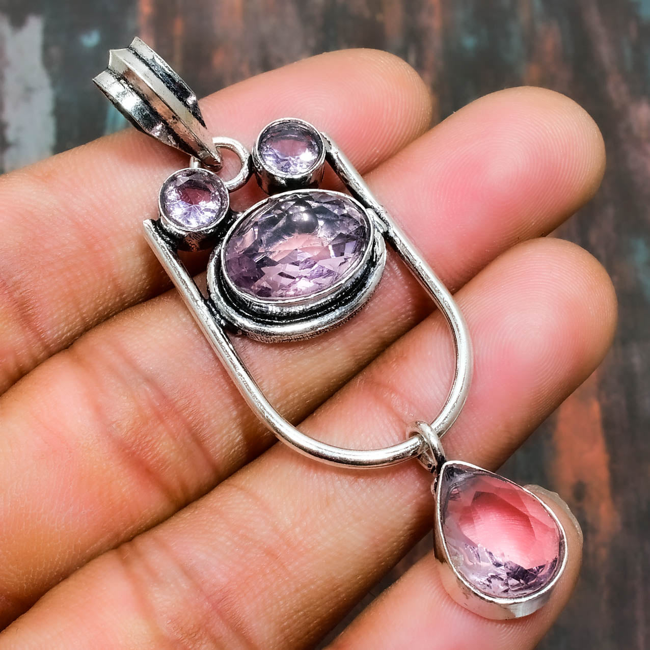 Tranquil Harmony – Amethyst & Sterling Silver Pendant