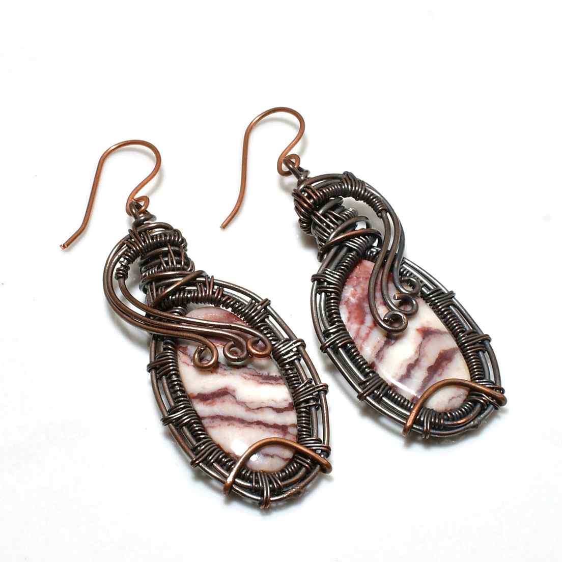 Nature’s Embrace – Earthstone Copper Earrings