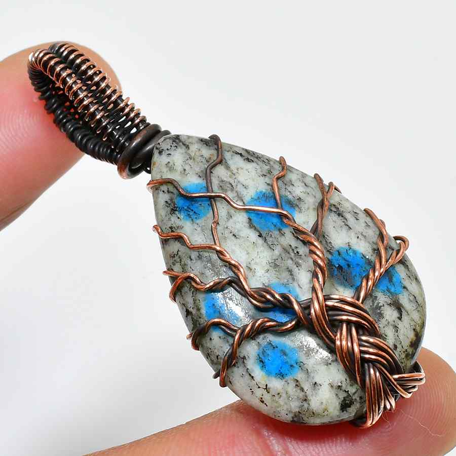 Mystic River – Handwrapped Labradorite Copper Pendant