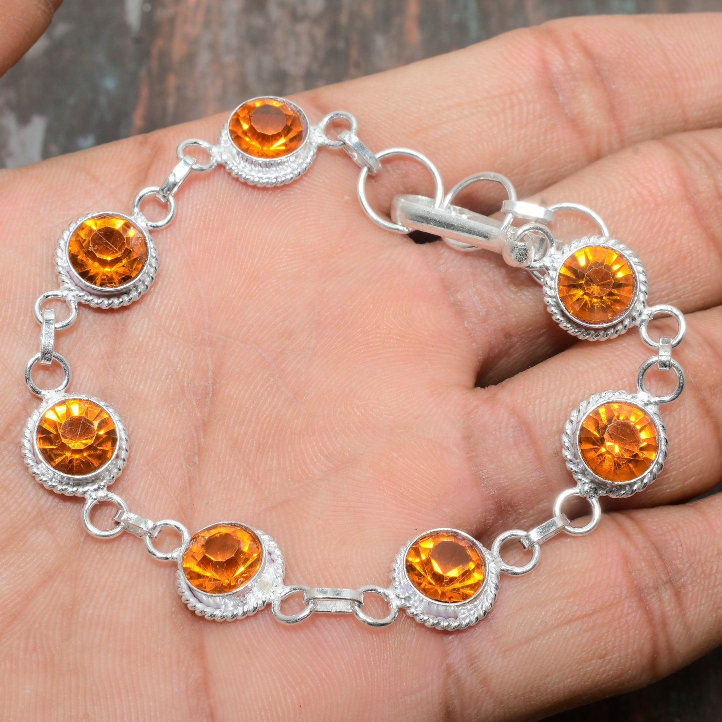 Solar Radiance – Citrine & Sterling Silver Bracelet