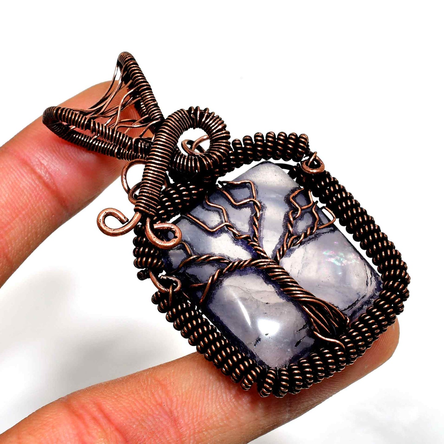 Grove of Life – Amethyst Copper Pendant