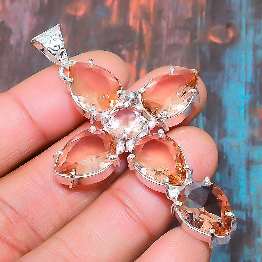 Radiant Harmony – Sterling Silver Gemstone Pendant