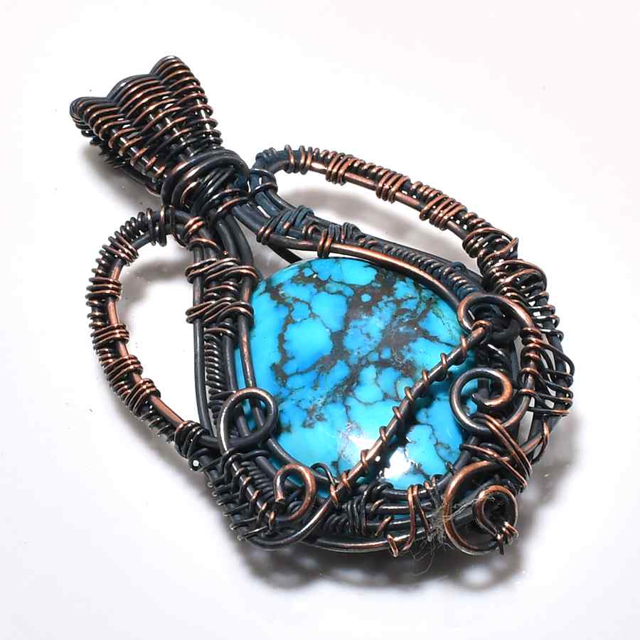 Tranquil Tide – Turquoise Copper Pendant