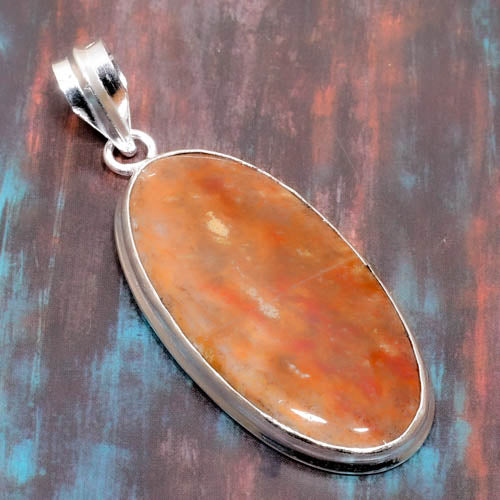 Moonlit Phoenix – Sterling Silver Moonstone Pendant