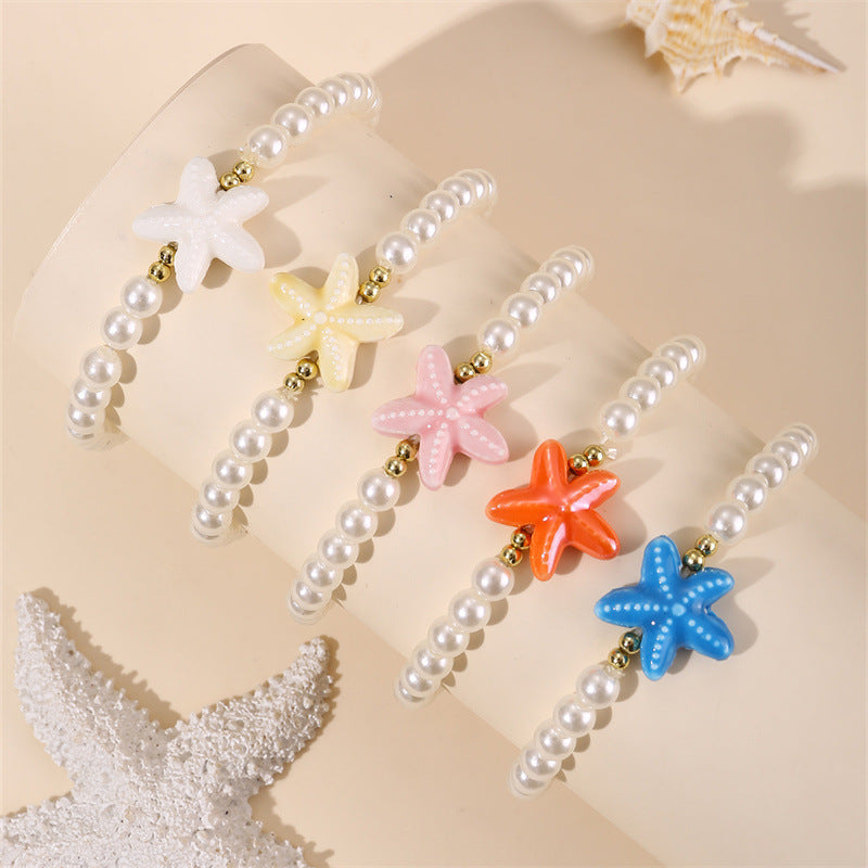 Starfish Ocean Pearl Bracelet