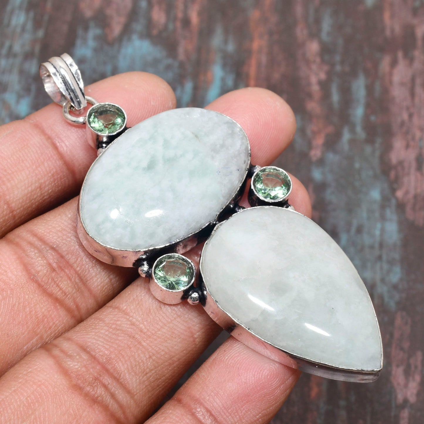 Harmony Jade – Silver Serenity Pendant