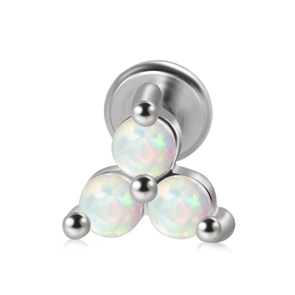 Threaded Edge Studs - 925 Sterling Silver