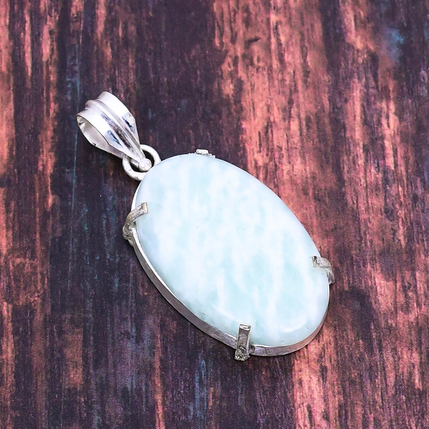 Ocean’s Whisper – Larimar Sterling Silver Pendant